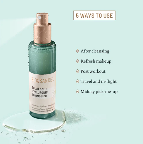 Biossance Canada Squalane + Hyaluronic Toning Mist